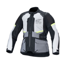 bunda ANDES AIR DRYSTAR, ALPINESTARS (světle šedá/tmavě šedá/černá/žlutá fluo) 2025