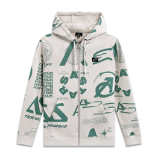 mikina DETERMINANT HOODIE, ALPINESTARS (bílá offwhite)