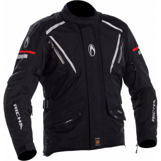 Moto bunda RICHA CYCLONE GORE-TEX černá - nadměrná velikost