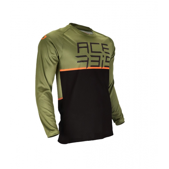 ACERBIS dres MTB RAZORCREST černá/zelená