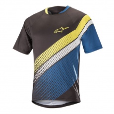 Alpinestars Predator SS Jersey - Black Royal Blue Acid Yellow