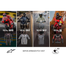 kompletní servis airbagových vest TECH-AIR®5/10/RACE/STREET/OFF-ROAD/7X