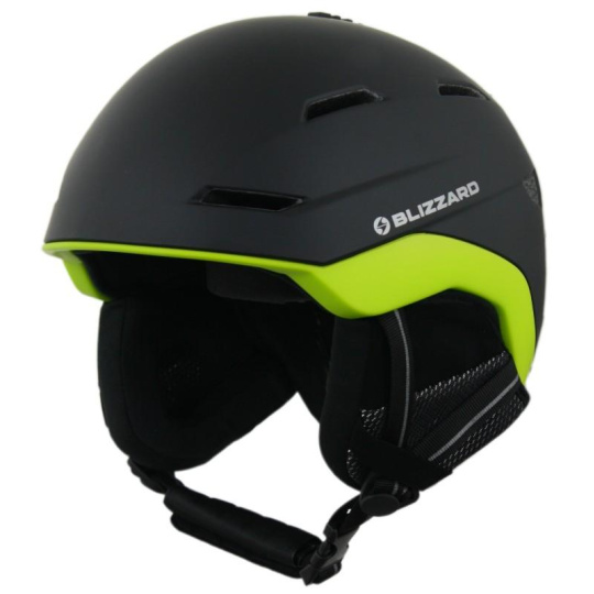 BLIZZARD BLIZZARD Bormio ski helmet, black matt/neon yellow matt