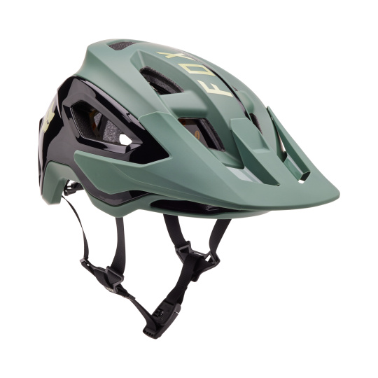 Trailová cyklo přilba Fox Speedframe Pro Blocked, Ce  Hunter Green