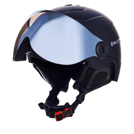 BLIZZARD BLIZZARD Double Visor ski helmet, black matt, smoke lens, mirror