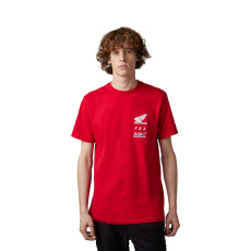 Pánské triko Fox Fox X Honda Ss Tee  Flame Red