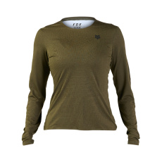 W Flexair Ascent Ls Jersey  Olive Green