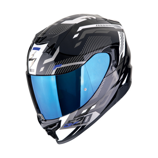 Moto přilba EXO-520 EVO AIR RANKA černo/bílo/modrá