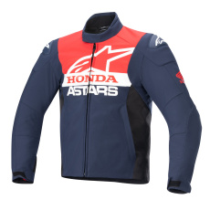 bunda SMX WATERPROOF HONDA kolekce, ALPINESTARS (modrá/černá/červená/bílá) 2025