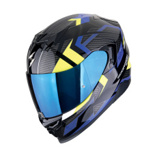 Moto přilba EXO-520 EVO AIR SENSUS černo/modro/fluo žlutá