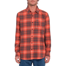 Pánská košile Volcom Caden Plaid s  Bright Red