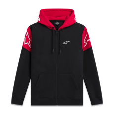 mikina VELOCITY HOODIE, ALPINESTARS (černá/červená)