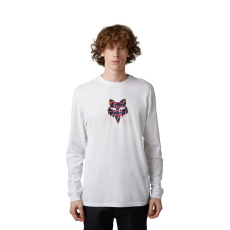 Pánské triko Fox Ryver Ls Prem Tee  Optic White