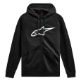 mikina AGELESS ZIP HOODIE 3, ALPINESTARS (černá/bílá)