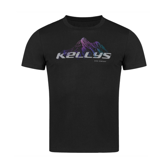 KELLYS Tričko PEAK krátký rukáv Black - XXL