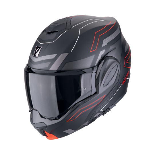 Moto přilba SCORPION EXO-TECH EVO CONQUER matná černo/červená