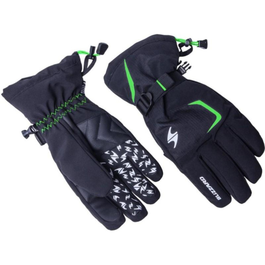 BLIZZARD BLIZZARD Reflex ski gloves, black/green