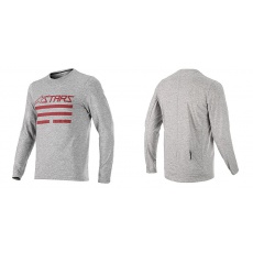 Alpinestars Merino L/S Jersey dres Melange Gray Red