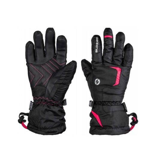 BLIZZARD BLIZZARD Reflex junior ski gloves, black/pink