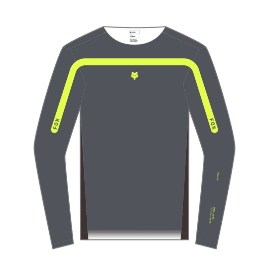 Pánský cyklo dres Fox Flexair Aviation Ls Jersey  Graphite