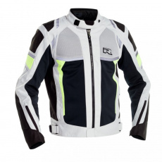 Moto bunda RICHA AIRSTORM WP šedo/fluo žlutá