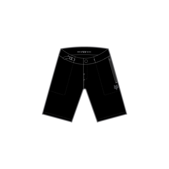 Pánské cyklo šortky Fox Ranger Short W/Liner  Black *