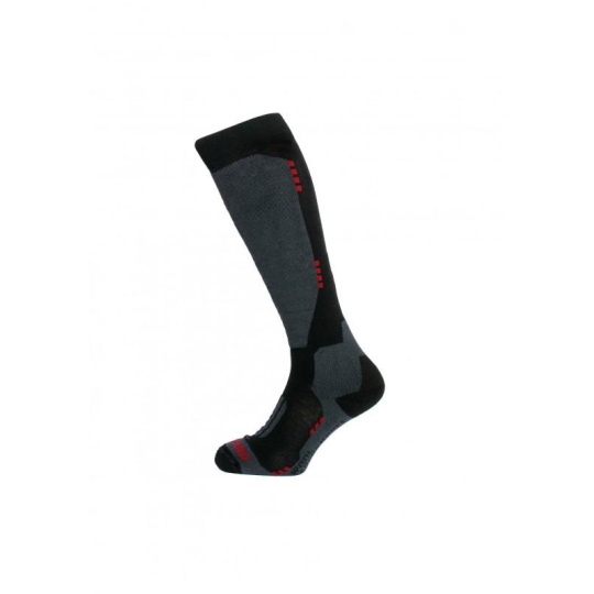 BLIZZARD Wool Performance ski socks, black/wine red