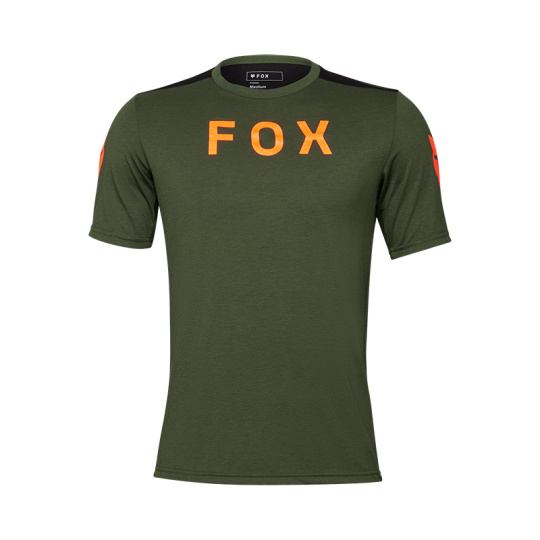 Pánský cyklo dres Fox Ranger Dr s Jersey Aviation  Dark Sage