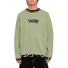 Pánská mikina Volcom Fa Zephyr Crew  Green Tea