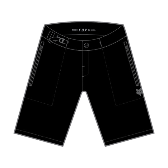 Pánské cyklo šortky Fox Ranger Water Short  Black