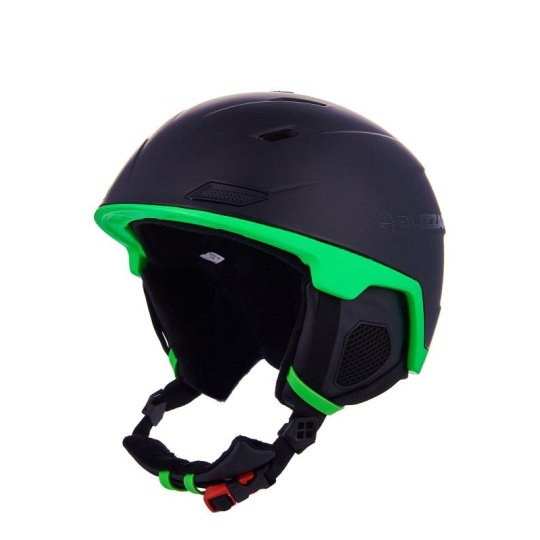 BLIZZARD BLIZZARD Double ski helmet, black matt/neon green, big logo