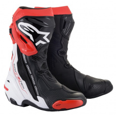 boty SUPERTECH R, ALPINESTARS (černá/bílá/červená)