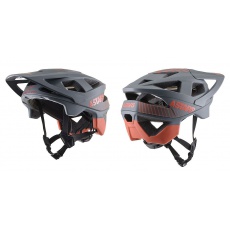 Alpinestars Vector PRO Delta Helma - Cool Gray Brick Red