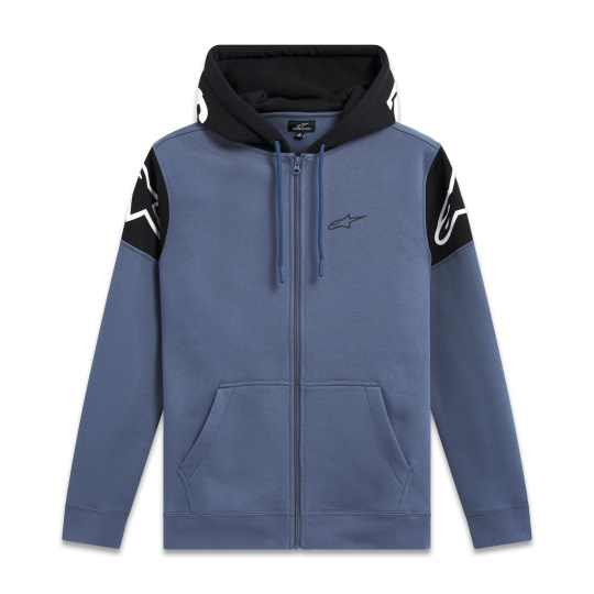 mikina VELOCITY HOODIE, ALPINESTARS (modrá/černá)