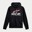 Alpinestars Ride 4.0 hoodie s kapucí black white red