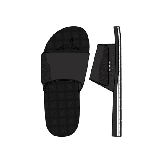 Pánské pantofle Volcom Recliner Slide  Black White