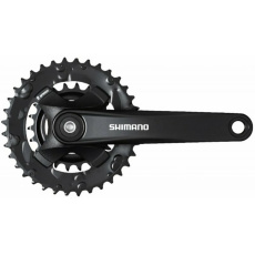 kliky SHIMANO FC-MT101-L 175mm 36-22 zubů, černé, 9 speed, bez krytu, pro osu čtyřhran, v krabičce