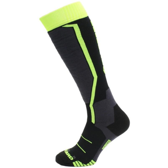 BLIZZARD BLIZZARD Allround ski socks junior, black/anthracite/signal yellow