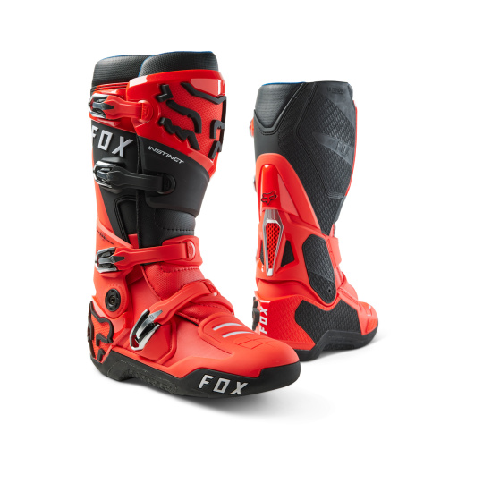 MX boty Fox Instinct Boot  Fluorescent Red