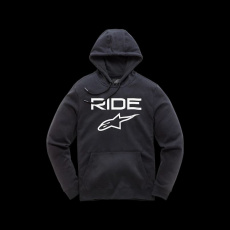 Alpinestars Ride 2.0 Fleece s kapucí - čermá