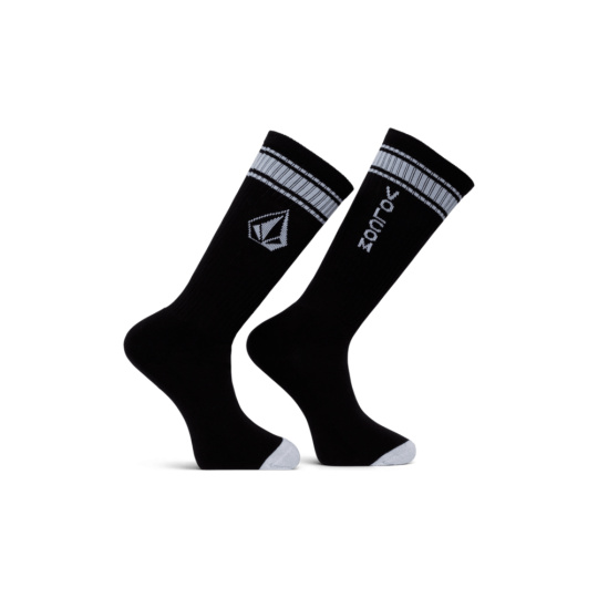 Pánské ponožky Volcom High Stripe Sock Pr  Black