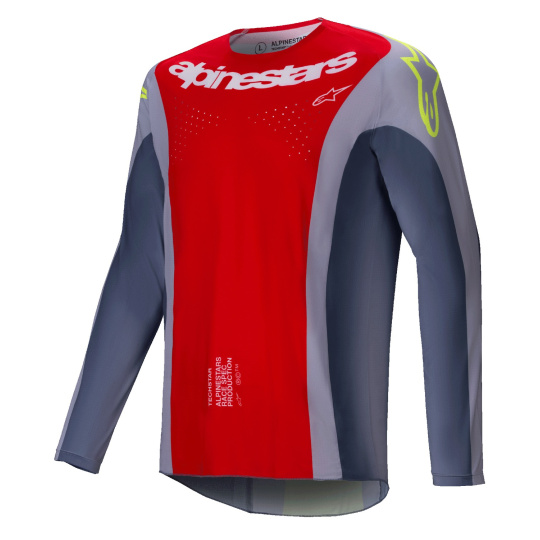 dres TECHSTAR MELT, ALPINESTARS (červená/šedá) 2025