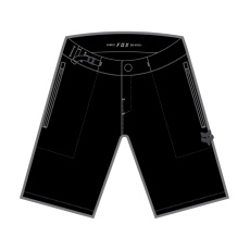 Dětské šortky Fox Yth Ranger Short W/Liner  Black