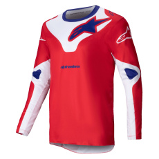 dres RACER VEIL, ALPINESTARS (červená/bílá) 2025