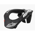 Alpinestars Youth Neck Support (včetně pásků X-strap) Černobílý