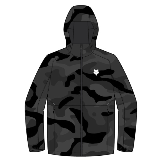 Pánská bunda Fox Fox Head Camo Windbreaker  Black Camo