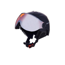 BLIZZARD BLIZZARD Double Visor ski helmet, black matt, orange lens, mirror