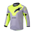 dres RACER VEIL KIDS, ALPINESTARS, dětský (šedá/žlutá fluo) 2025