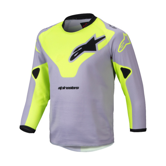 dres RACER VEIL KIDS, ALPINESTARS, dětský (šedá/žlutá fluo) 2025