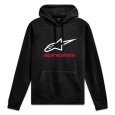 mikina ALWAYS HOODIE 3, ALPINESTARS (černá/bílá/červená)